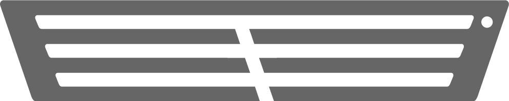 3 bars add-on in matte gray finish, designed to extend Victory Hangers medal holders with a sleek horizontal bar layout.
